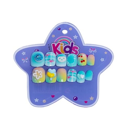 VELNEA KIDS samolepljivi noktići ljubičasta krofna 12kom Cene