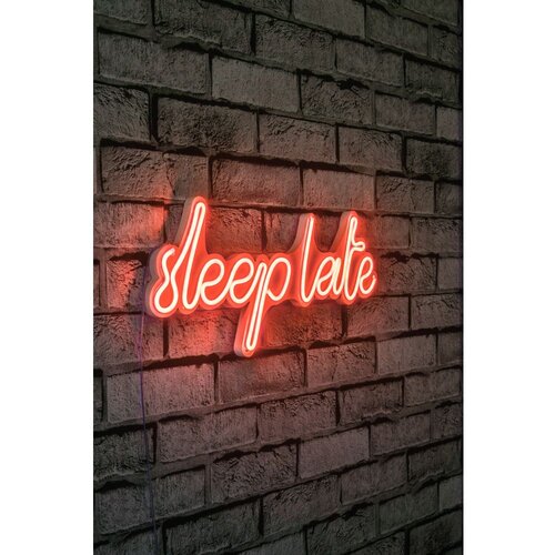 Wallity Dekorativna plastična LED rasveta Sleep Late Red Slike