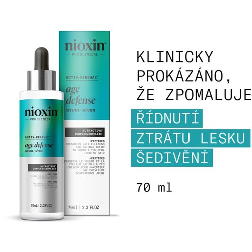 Nioxin Age defense Serum vlažilni serum za lepe lase in kožo 70 ml Slike