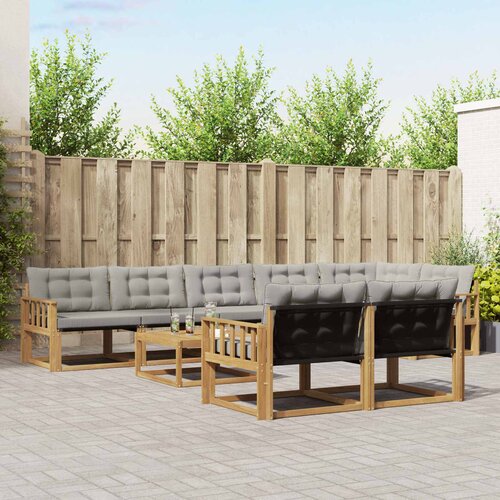  Set vanjskih sofa 9 kom. Bijela i svjetlosiva Cijene