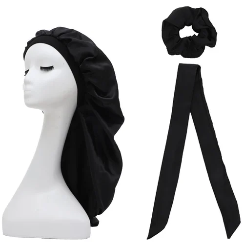 INF 3-delni komplet spalnih kap s satenasto podlogo Black, (21685970)