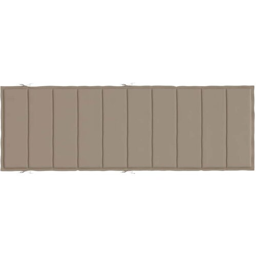 Jastuk za ležaljku smeđesivi 186x58x4 cm od tkanine Oxford Slike