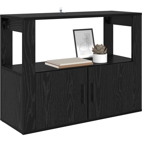  Kreveta Crni hrast 80 x 30 x 60 cm Konstruirano drvo Slike
