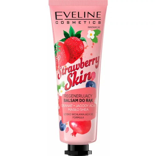 Eveline Strawberry Skin negovalni balzam za roke z vonjem jagod 50 ml