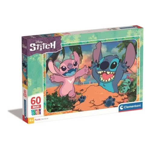 Clementoni puzzle 60 maxi disney stich ( CL26596 ) Cene