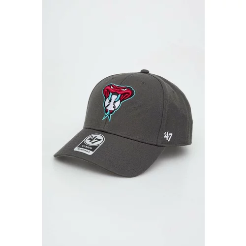 47 Brand Kapa sa šiltom MLB Arizona Diamondbacks boja: siva, s aplikacijom
