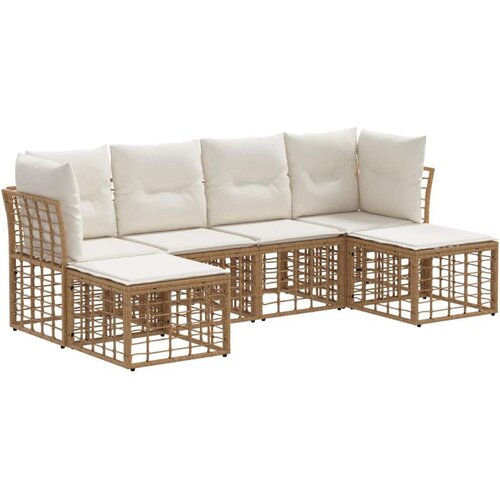  Set vanjskih sofa Prirodna Poliester - Prirodna bez stola Cene