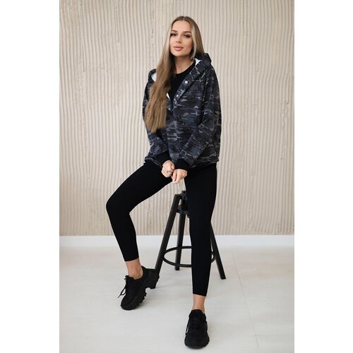 Kesi 3-piece MOOR set of sweatshirt, top and leggings black + graphite Cene