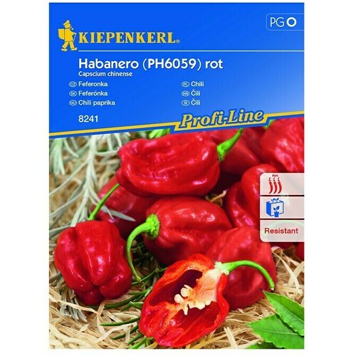 KIEPENKERL Sjeme povrća paprika Habanero, crvena (Capscium chinense, Berba: Kolovoz) Slike