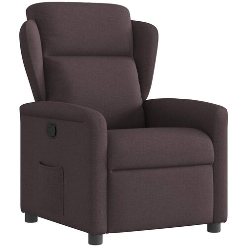 vidaXL Naslanjač temno rjavo blago Cene