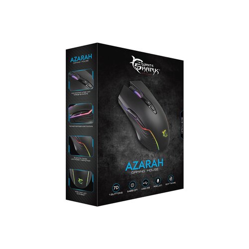White Shark GM-5003 AZARAH RGB 6.400 dpi mi&amp;scaron; Slike