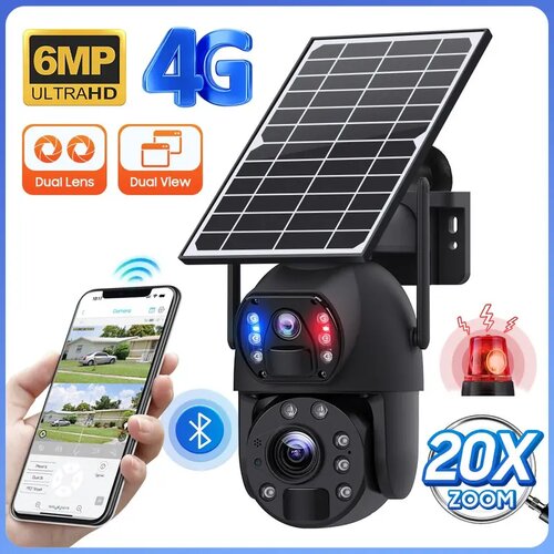  4G solarna PTZ kamera 6MP sa duplim objektivom i 20x zumom Cene