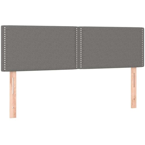 Uzglavlja 2 kom tamnosiva 72 x 5 x 78/88 cm od tkanine Slike