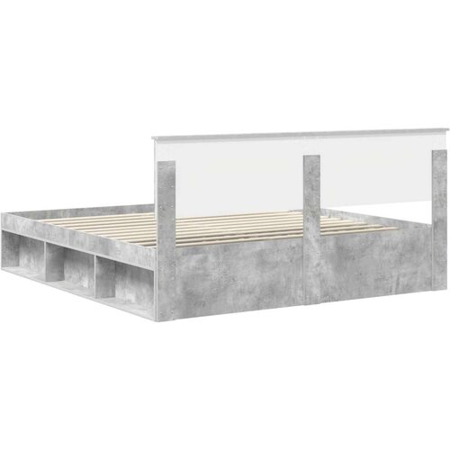  Okvir za krevet Beton 180 x 200 cm Konstruirano drvo Slike