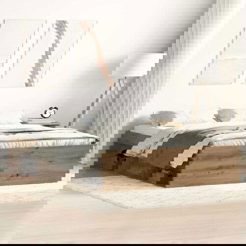 vidaXL Okvir kreveta bez madraca 135x190 cm konstruirano drvo Cene