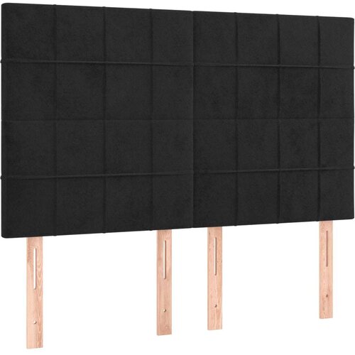 VidaXL Krevet s oprugama i madracem crni 140x200 cm bar&amp;scaron;unasti Slike