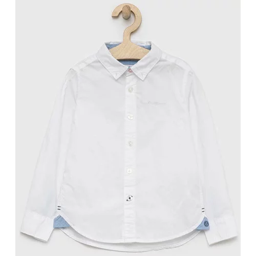 Pepe Jeans Otroška bombažna srajca bela barva