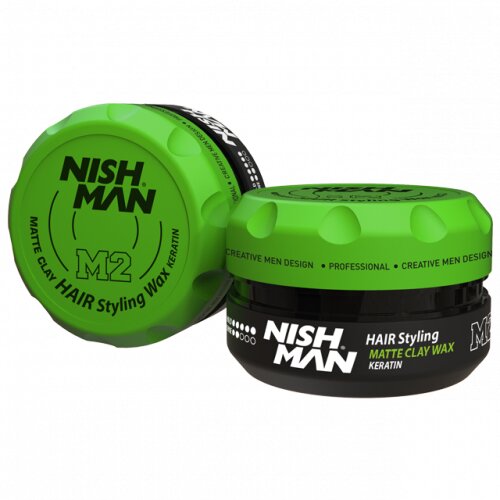 Nishman M2 stiling vosek za kratke lase s keratinom 100 ml Slike