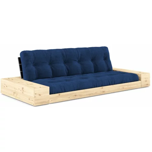 Karup Design Plava sklopiva sofa od samta 244 cm Base –