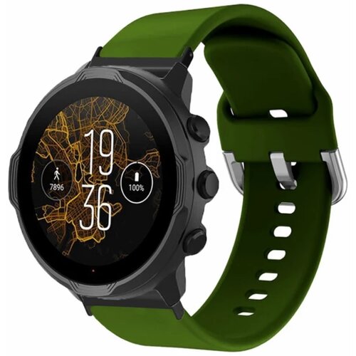  Silikonska narukvica 24mm za sat Suunto Spartan Sport Wrist HR Baro / Suunto 7 - Army Green Cijene