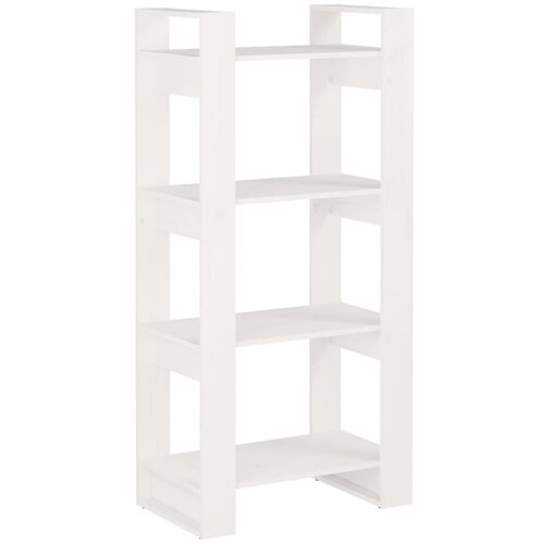 Maison Chic Knjižna omara - Knjižni regal bela 60x35x125 cm trden les, (21725090) Slike