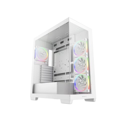 DeepCool Računalni&scaron;ko ohi&scaron;je CG580 4F WH V2, ATX, Midi-Tower, Kaljeno steklo, belo Cene