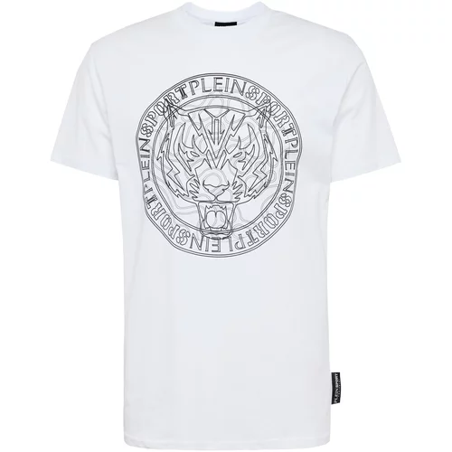 Plein Sport Majica 'Tiger' crna / bijela