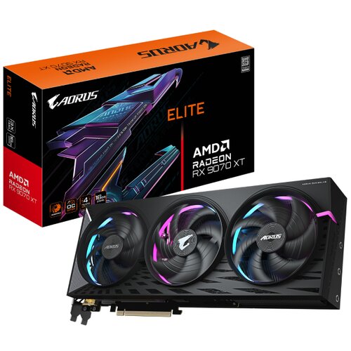 Gigabyte AMD Radeon RX 9070 XT AORUS 16GB GV-R9070XTAORUS E-16GD rev. 1.0 grafička karta Slike