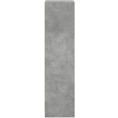  Visoka komoda sa staklenim vratima boja betona 35 x 37 x 142 cm Slike