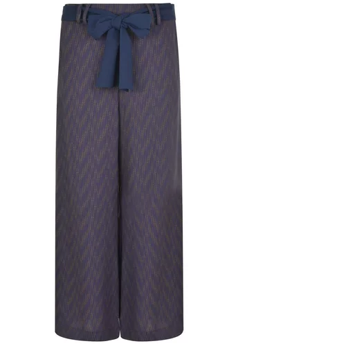 Patrizia Pepe Loose Fit High Waisted Print Trousers