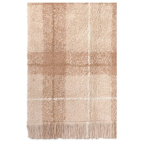 Lorena Canals Svetlo rožnata pralna ročno tkana bombažna preproga 90x120 cm Tartan Rose &amp;ndash; Slike
