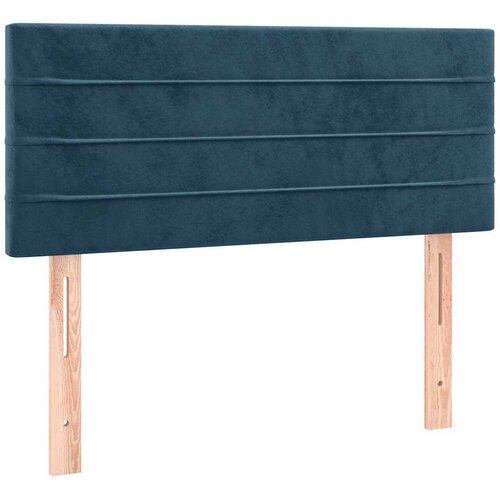 Box spring krevet s madracem tamnoplavi 90x190 cm bar&amp;scaron;unasti Slike
