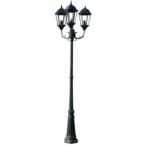  stupna svjetiljka 3-lanterne 230 cm tamno zelena/crna