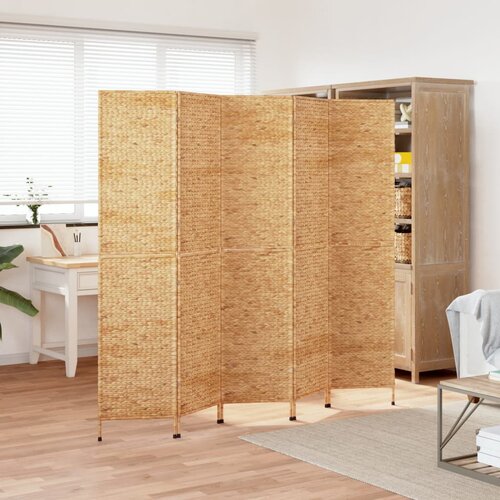 vidaXL Paravan s 5 paneli 205x180 cm vodna hijacinta Cene