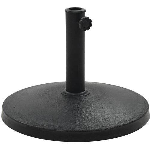 vidaXL Podstavek za senčnik okrogel poliestrska smola 10 kg črn, (20692521) Cene