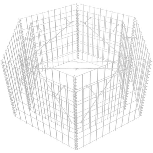  &amp;Scaron;esterokutna gabionska sadlica 100 x 90 x 50 cm Slike