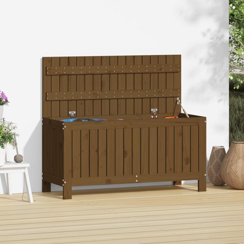 VidaXL Vrtna &amp;scaron;katla medeno rjava 108x42,5x54 cm borovina Slike