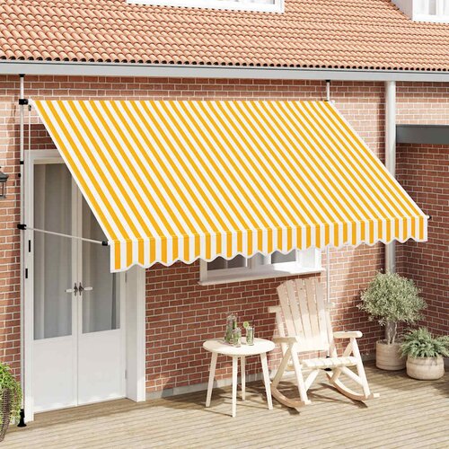 Tenda na ručno uvlačenje 350 cm narančasto-bijela prugasta Cene