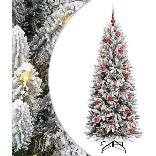 VidaXL Umjetno božićno drvce s stalakom Bijelo 63 x 63 x 150 cm Slike