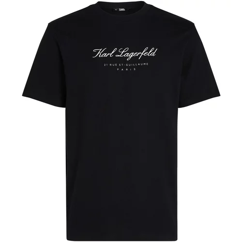 Karl Lagerfeld Majica ' Hotel Karl' črna / bela