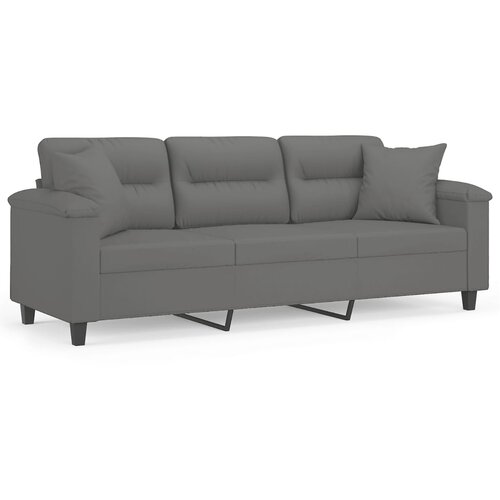 Maison Chic kavč - Sofa - Kanape z blazinami temno siv 180 cm tkanina iz mikrovlaken, (21727834) Cene