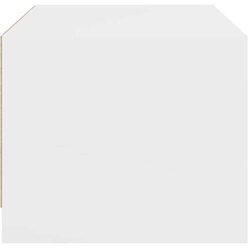  Stolić za kavu sa staklenim vratima bijeli 68x50x42 cm Slike