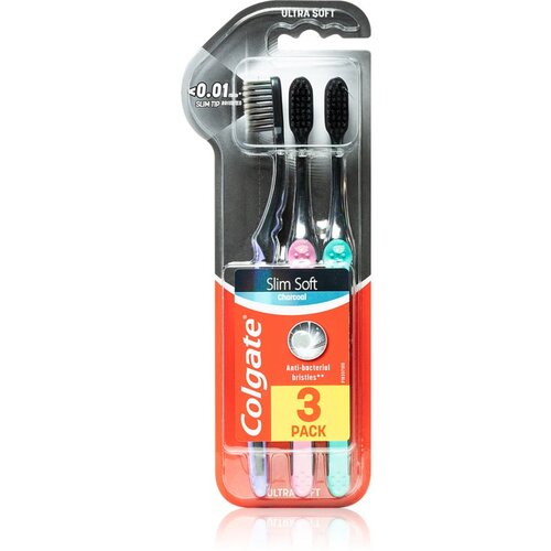 Colgate Slim Soft Active četkice za zube s aktivnim ugljenom 1 kom Cijene