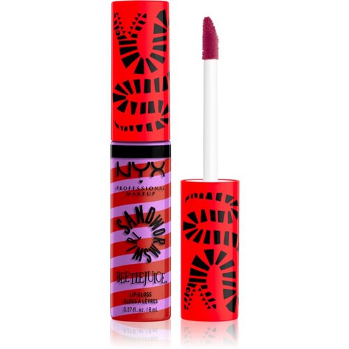 NYX Professional Makeup X Beetlejuice glos za ustnice - Sandworm Swirl Butter Lip Gloss - 03 Purple + Red Slike