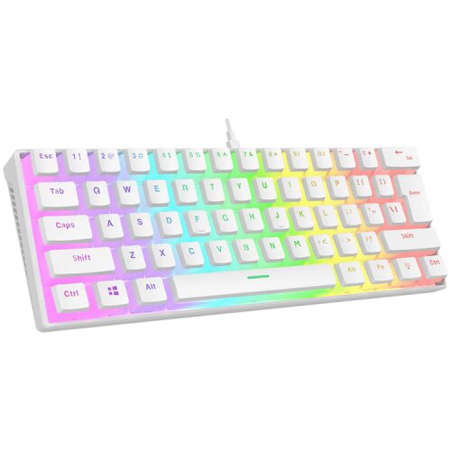 Rampage Tastatura gaming RADIANT K11 white, red switch, Type-C, RGB, US Layout, pudding keycaps, 38969 Cijene