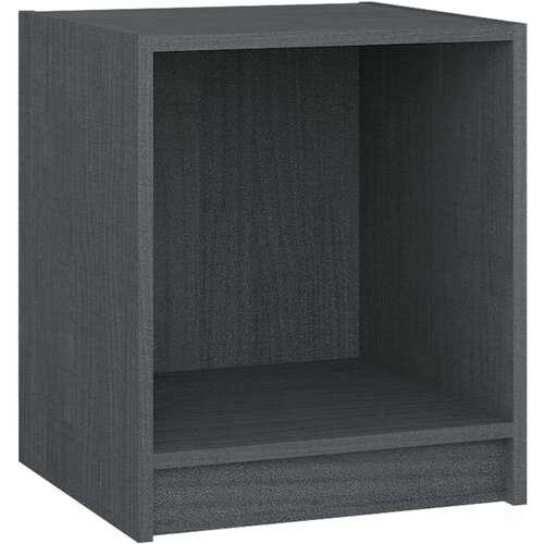 VidaXL noćni ormarići 2 kom sivi 35,5 x 33,5 x 41,5 cm od borovine Slike