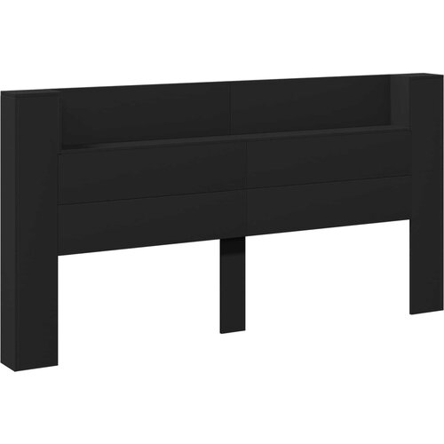  Uzglavlje Crna 200 x 16,5 x 103,5 cm Konstruirano drvo Slike