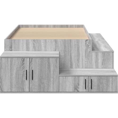  Krevet za skladi&amp;scaron;tenje Sivi sonoma Konstruirano drvo 75 x 190 cm Slike