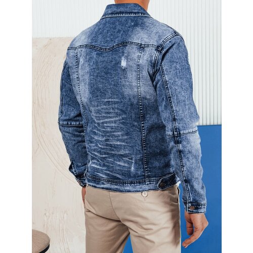 DStreet Men's Navy Blue Denim Jacket Slike
