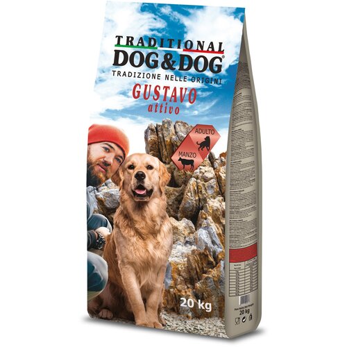 Gustavo suva hrana za pse dog&dog, govedina, 20kg Cene